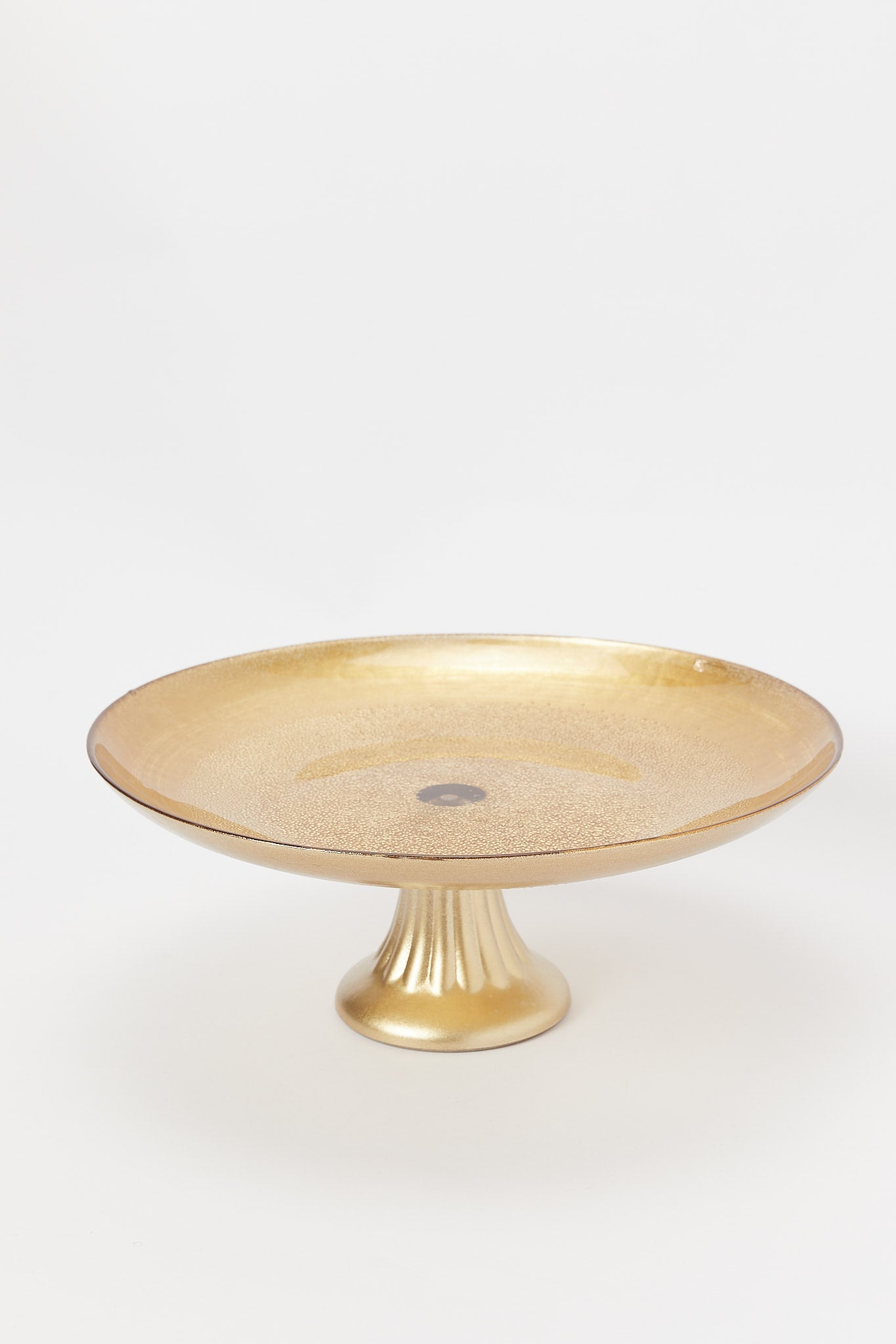 Redtag-Gold-Glass-Cake-Stand-Category:Bakeware,-Colour:Gold,-Deals:New-In,-Dept:Home,-Filter:Home-Dining,-H1:HMW,-H2:DIN,-H3:CRC,-H4:CSN,-HMW-DIN-Crockery,-New-In-HMW-DIN,-Non-Sale,-Promo:RIVA,-S23B,-Season:S23B,-Section:Homewares,-Style:GOLDBAND-Home-Dining-