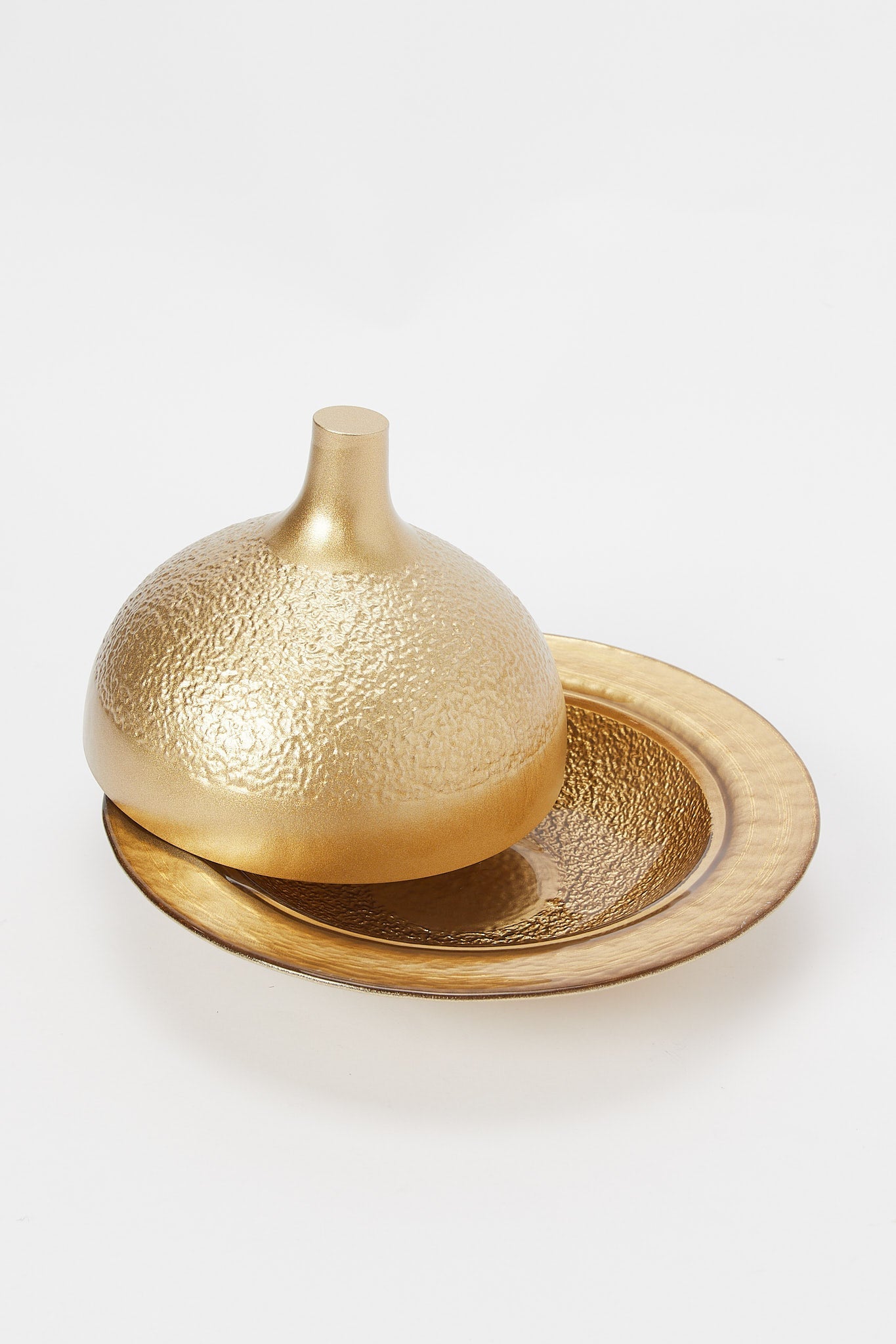 Redtag-God-Glass-Plate-With-Lid-Category:Plates,-Colour:Gold,-Deals:New-In,-Dept:Home,-Filter:Home-Dining,-H1:HMW,-H2:DIN,-H3:CRC,-H4:CSN,-HMW-DIN-Kitchen-Accessories,-New-In-HMW-DIN,-Non-Sale,-Promo:RIVA,-S23B,-Season:S23B,-Section:Homewares,-Style:GOLDBAND-Home-Dining-