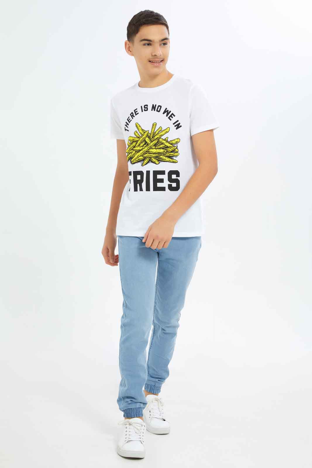 Redtag-Boys-Lt.-Wash-Jogger-Pull-On-Knit-Denim-With-Cuff-BSR-Jeans,-Category:Jeans,-Colour:Light-Wash,-Deals:New-In,-Dept:Boys,-Filter:Senior-Boys-(8-to-14-Yrs),-FIT-WALL-(FTW),-New-In-BSR-APL,-Non-Sale,-S23A,-Section:Boys-(0-to-14Yrs)-Senior-Boys-9 to 14 Years