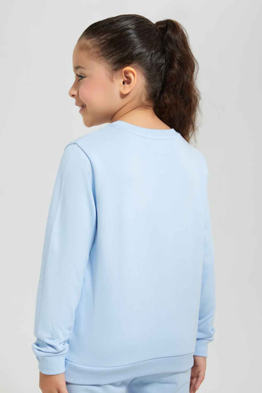 Redtag-Girls-Blue-Minnie-&-Daisy-Sweatshirt-Category:Sweatshirts,-CHA,-Colour:Blue,-Deals:New-In,-Dept:Girls,-Filter:Girls-(2-to-8-Yrs),-GIR-Sweatshirts,-New-In-GIR-APL,-Non-Sale,-S23A,-Section:Girls-(0-to-14Yrs),-TBL-Girls-2 to 8 Years