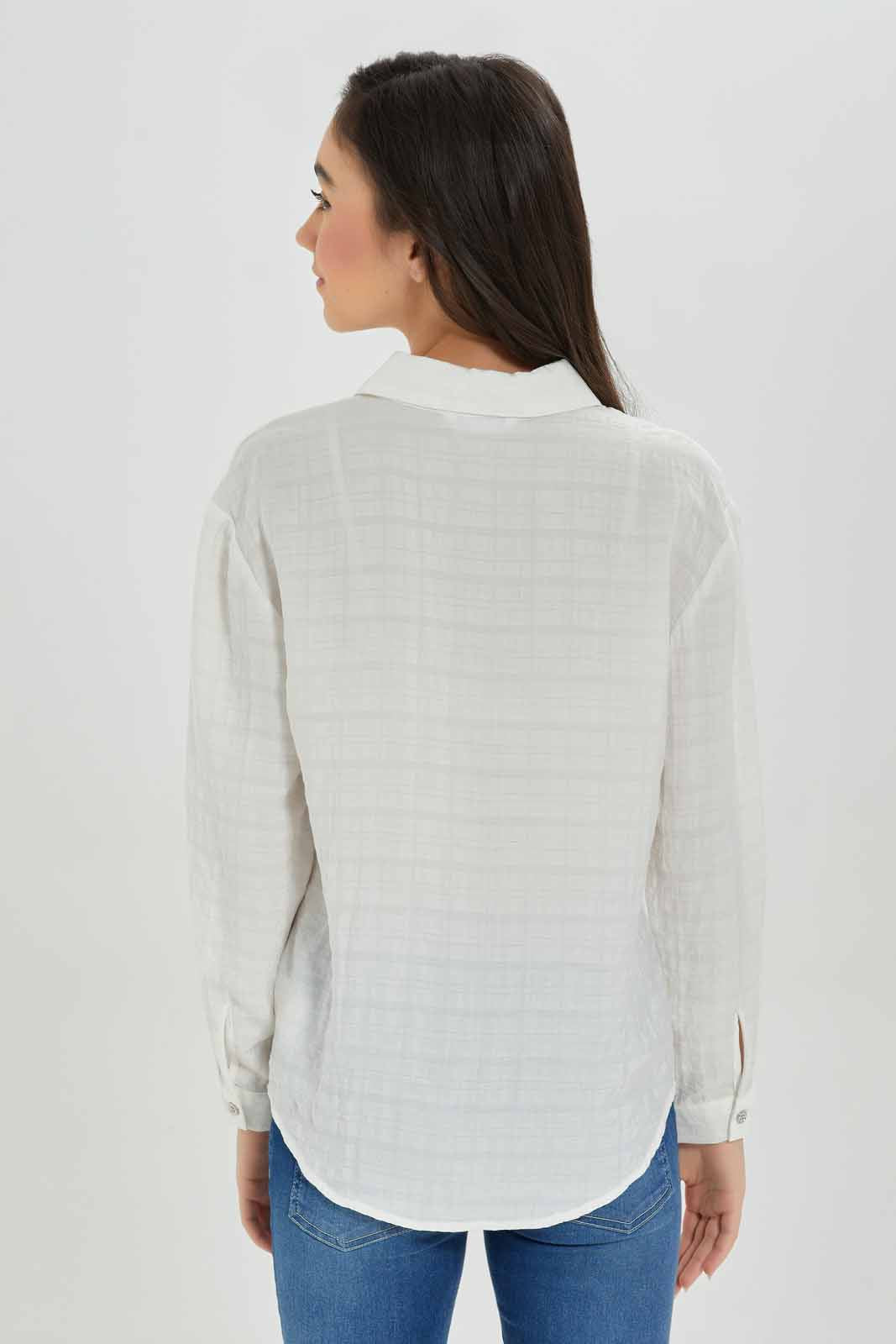 Redtag-Girls-White-Tunic-Shirt-With-Eyelets-Category:Blouses,-Colour:White,-Deals:New-In,-Dept:Girls,-Filter:Senior-Girls-(8-to-14-Yrs),-GSR-Blouses,-New-In-GSR-APL,-Non-Sale,-S23A,-Section:Girls-(0-to-14Yrs)-Senior-Girls-9 to 14 Years