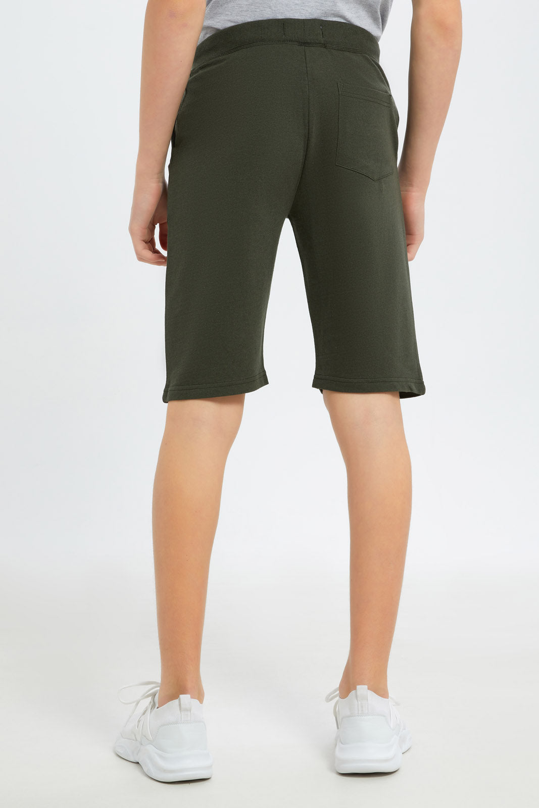 Redtag-Boys-Olive-Table-Active-Shorts-BSR-Shorts,-Category:Shorts,-Colour:Green,-Deals:New-In,-Dept:Boys,-Filter:Senior-Boys-(8-to-14-Yrs),-H1:KWR,-H2:BSR,-H3:SPW,-H4:AST,-New-In-BSR-APL,-Non-Sale,-S23C,-Season:S23C,-Section:Boys-(0-to-14Yrs),-TBL-Senior-Boys-9 to 14 Years