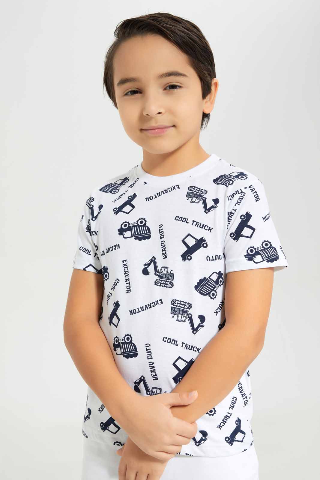 Redtag-Boys-White-Truck-3-Pc-Pack-Short-Sleeve-T-Shirt-BOY-T-Shirts,-Category:T-Shirts,-Colour:White,-Deals:New-In,-Dept:Boys,-Filter:Boys-(2-to-8-Yrs),-New-In-BOY-APL,-Non-Sale,-S23A,-Section:Boys-(0-to-14Yrs),-VLM-Boys-2 to 8 Years