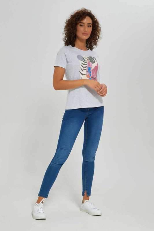 Redtag-Women-Black-Line-Art-Printed-T-Shirt-Category:T-Shirts,-Colour:Black,-Deals:New-In,-Dept:Ladieswear,-Filter:Women's-Clothing,-New-In-Women-APL,-Non-Sale,-S23A,-Section:Women,-TBL,-Women-T-Shirts-Women's-