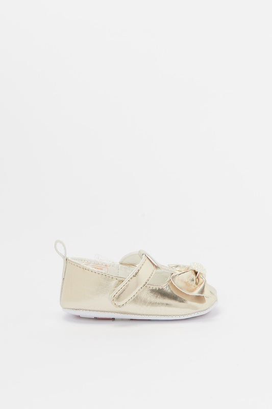 Redtag-Gold-Pram-Shoe-Category:Shoes,-Colour:Gold,-Deals:New-In,-Filter:Baby-Footwear-(0-to-18-Mths),-H1:FOO,-H2:NBF,-H3:SHO,-H4:CAH,-NBF-Shoes,-New-In-NBF-FOO,-Non-Sale,-Promo:RMD,-RMD,-S23B,-Season:S23B,-Section:Boys-(0-to-14Yrs)-Baby-0 to 18 Months