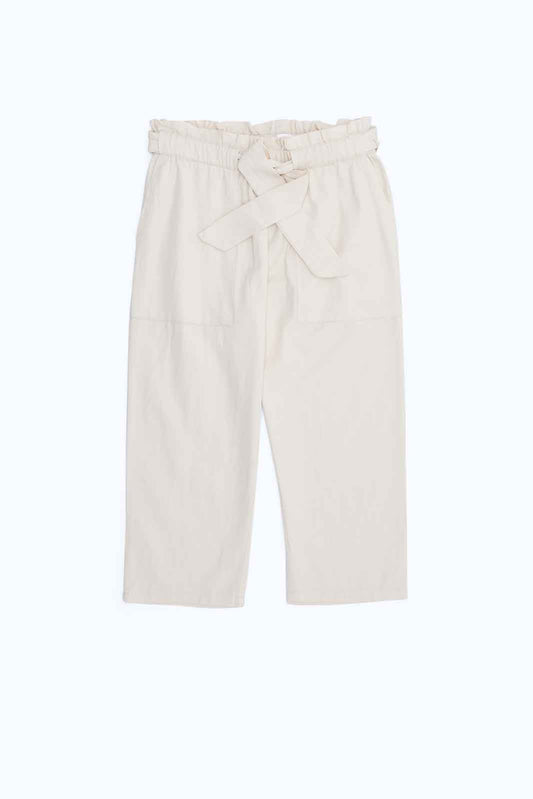 Redtag-Girls-Beige-Knotted-Trouser-With-Pocket-Category:Trousers,-Colour:Beige,-Deals:New-In,-Dept:Girls,-Filter:Infant-Girls-(3-to-24-Mths),-ING-Trousers,-New-In-ING-APL,-Non-Sale,-S23B,-Section:Girls-(0-to-14Yrs)-Infant-Girls-3 to 24 Months