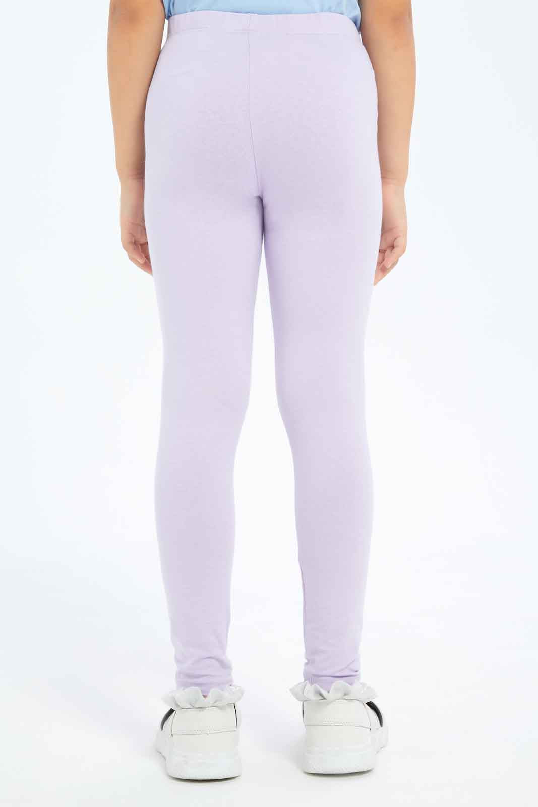 Redtag-Girls-Lilac-Legging-With-Rhine-Stone-Category:Leggings,-Colour:Lilac,-Deals:New-In,-Dept:Girls,-Filter:Girls-(2-to-8-Yrs),-GIR-Leggings,-New-In-GIR-APL,-Non-Sale,-S23A,-Section:Girls-(0-to-14Yrs),-TBL-Girls-2 to 8 Years