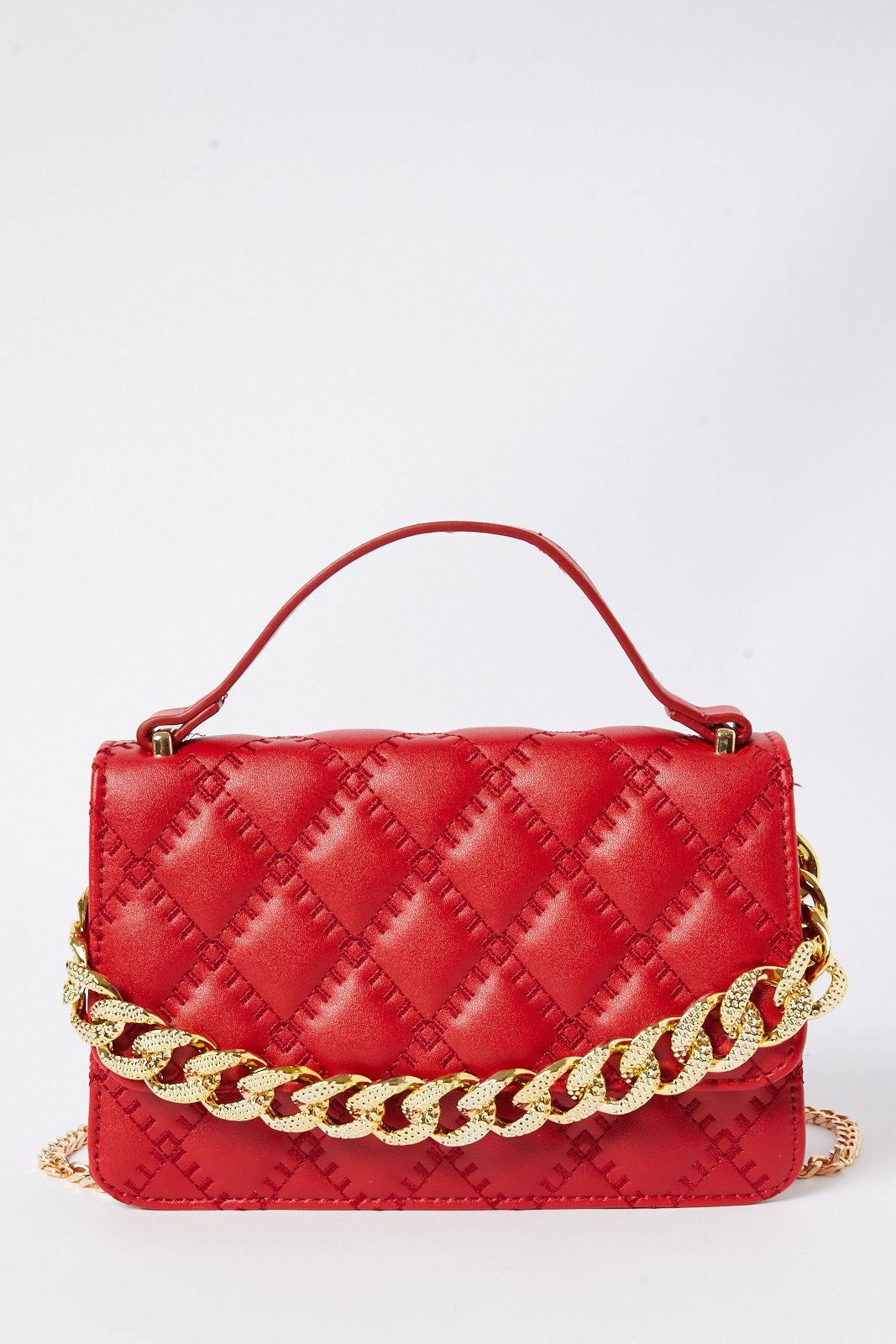 Redtag-Red-Embellished-Messenger-Bag-Category:Bags,-Colour:Red,-Deals:New-In,-Dept:Ladieswear,-Filter:Women's-Accessories,-New-In,-New-In-Women-ACC,-Non-Sale,-S23A,-Section:Women,-Women-Bags-Women-
