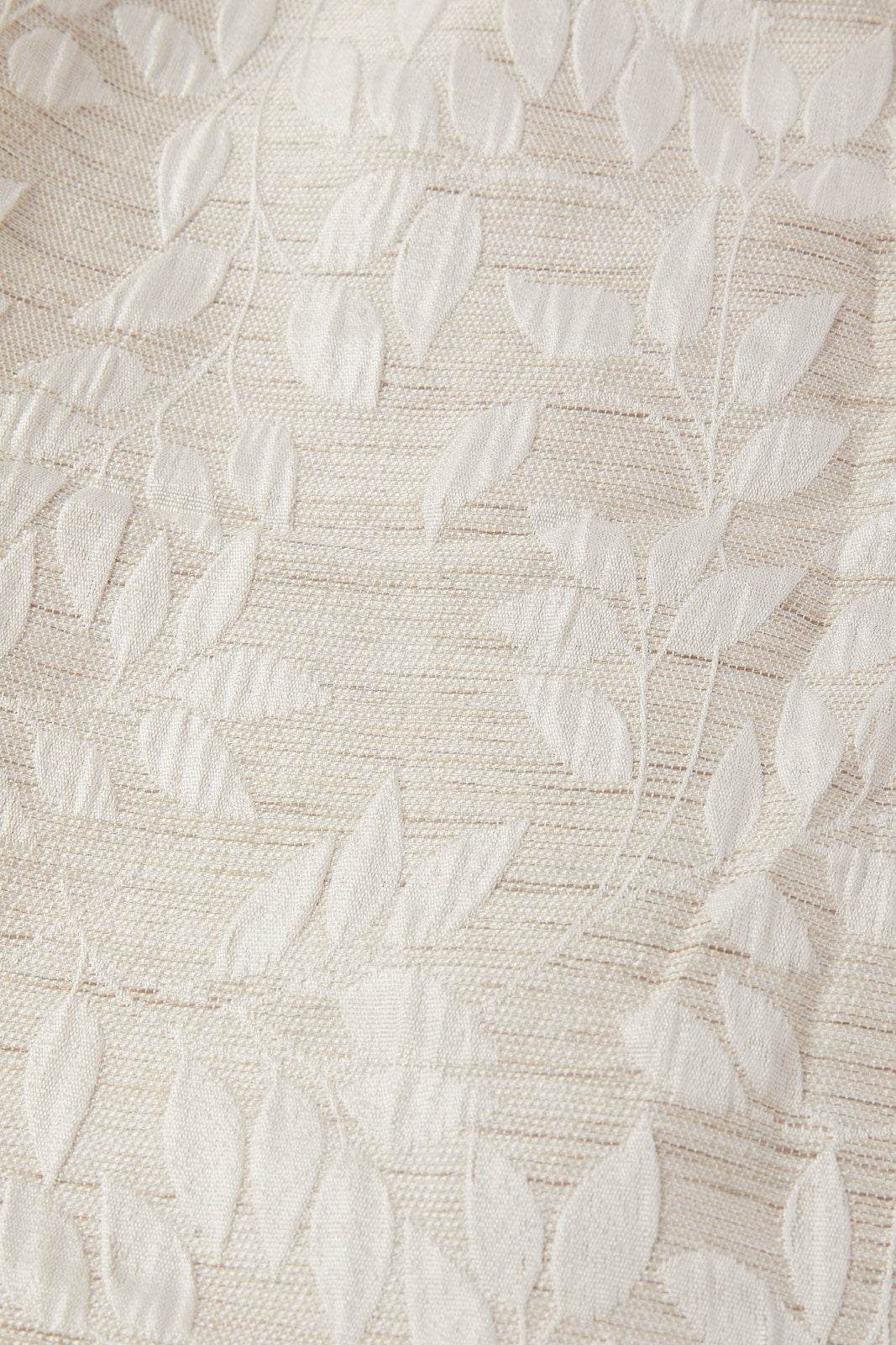 Redtag-Beige-Leaf-Jacquard-Curtain-Pair-With-Lining-Category:Curtains,-Colour:Beige,-Deals:New-In,-Dept:Home,-Filter:Home-Bedroom,-HMW-BED-Curtains,-New-In-HMW-BED,-Non-Sale,-S23B,-Section:Homewares-Home-Bedroom-