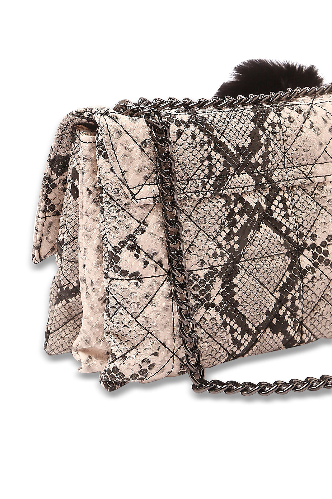 Redtag-Black-Croc-Textured-Cross-Body-Bag-Category:Bags,-Colour:Black,-Dept:Ladieswear,-Filter:Women's-Accessories,-New-In,-New-In-Women-ACC,-Non-Sale,-S23A,-Section:Women,-Women-Bags-Women-