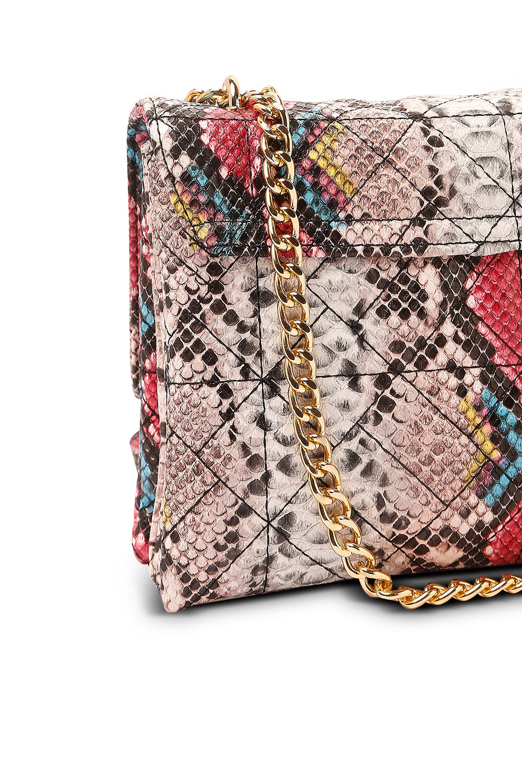 Redtag-Multi-Colour-Croc-Textured-Cross-Body-Bag-Category:Bags,-Colour:Assorted,-Dept:Ladieswear,-Filter:Women's-Accessories,-New-In,-New-In-Women-ACC,-Non-Sale,-S23A,-Section:Women,-Women-Bags-Women-