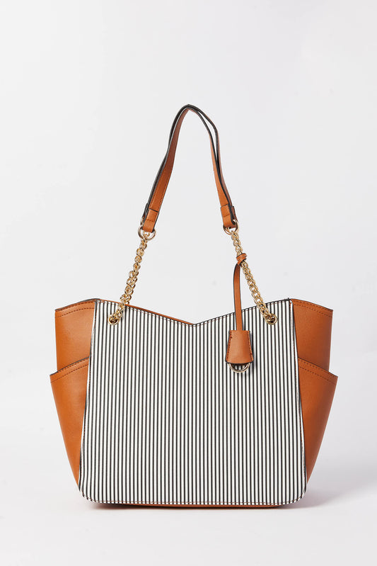 Redtag-Navy-And-White-Nautical-Stripe-Tote-Bag-Category:Bags,-Colour:Assorted,-Dept:Ladieswear,-Filter:Women's-Accessories,-New-In,-New-In-Women-ACC,-Non-Sale,-S23A,-Section:Women,-Women-Bags-Women-