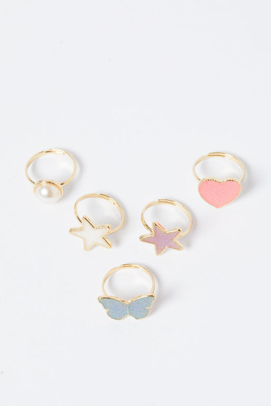 Redtag-Ring-Set-Category:Jewellery,-Colour:Assorted,-Deals:2-FOR-37,-Deals:New-In,-Dept:Girls,-Filter:Girls-Accessories,-GIR-Jewellery,-New-In,-New-In-GIR-ACC,-Non-Sale,-S23A,-Section:Girls-(0-to-14Yrs)-Girls-