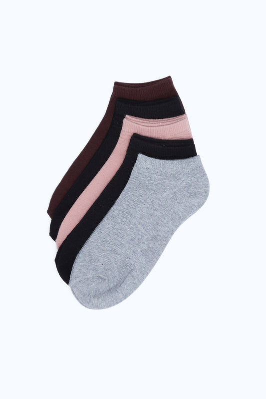 Redtag-Women-Ladies-Ankle-Non-Terry-Socks-1*5-365,-Category:Socks,-Colour:Assorted,-Deals:New-In,-Dept:Ladieswear,-Filter:Women's-Clothing,-H1:LWR,-H2:LDN,-H3:HOS,-H4:SKS,-New-In-Women-APL,-Non-Sale,-Season:365,-Section:Women,-Women-Socks--