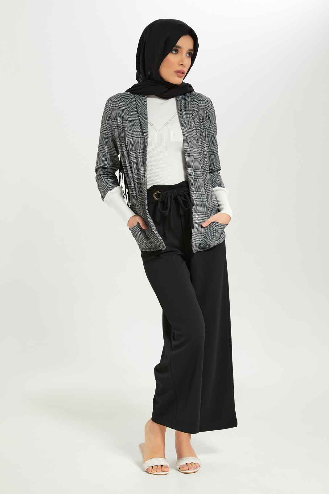 Redtag-Women-Checkered-Collared-Longsleeve-Jacket-Category:Jackets,-Colour:Assorted,-Deals:New-In,-Dept:Ladieswear,-Filter:Women's-Clothing,-LMC,-New-In-Women-APL,-Non-Sale,-S23A,-Section:Women,-Women-Jackets--
