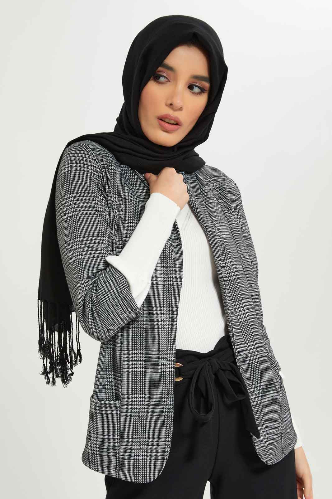 Redtag-Women-Checkered-Collared-Longsleeve-Jacket-Category:Jackets,-Colour:Assorted,-Deals:New-In,-Dept:Ladieswear,-Filter:Women's-Clothing,-LMC,-New-In-Women-APL,-Non-Sale,-S23A,-Section:Women,-Women-Jackets--