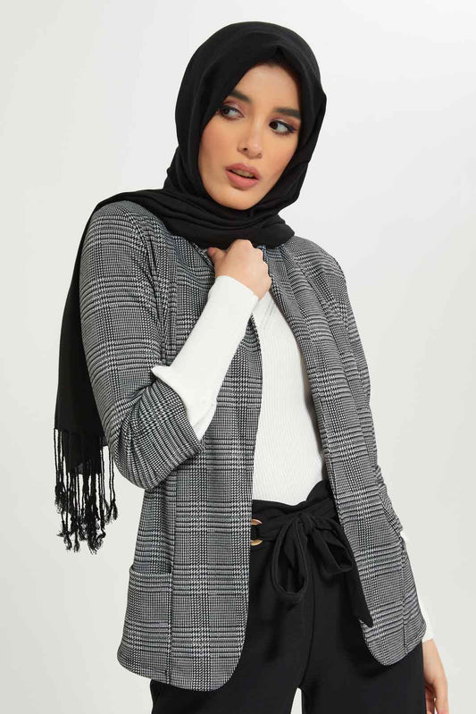 Redtag-Women-Checkered-Collared-Longsleeve-Jacket-Category:Jackets,-Colour:Assorted,-Deals:New-In,-Dept:Ladieswear,-Filter:Women's-Clothing,-LMC,-New-In-Women-APL,-Non-Sale,-S23A,-Section:Women,-Women-Jackets--