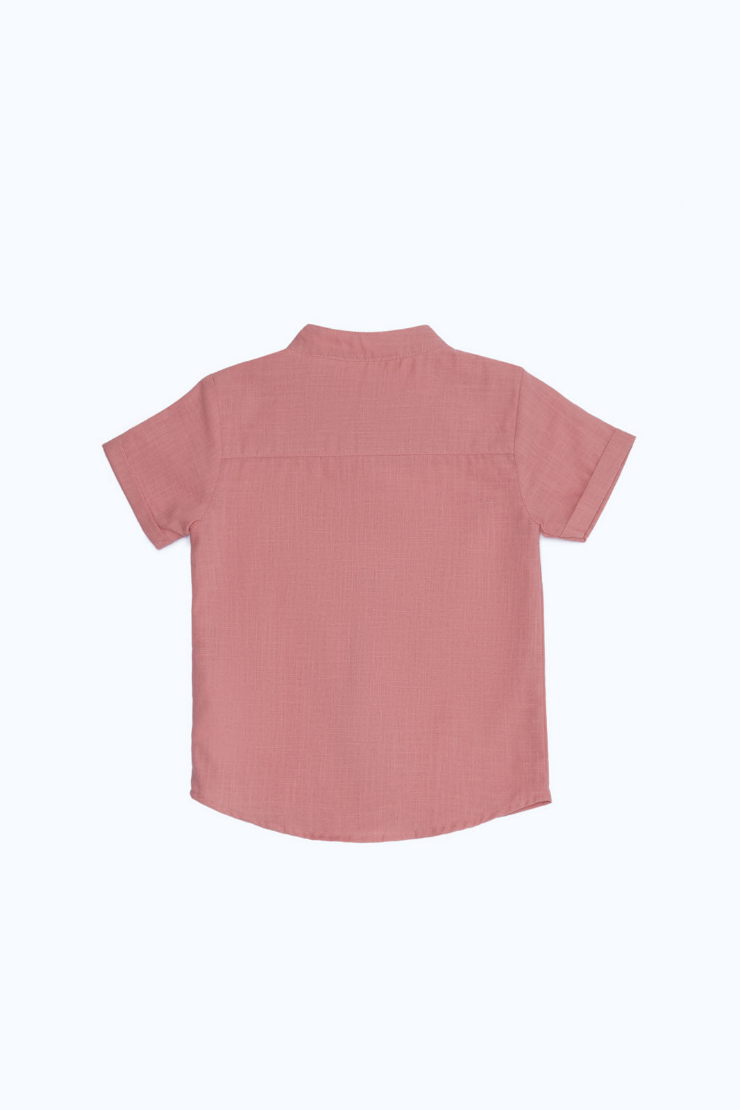 Redtag-Boys-Coral-Henley-Slub-Ss-Shirt-Category:Shirts,-Colour:Orange,-Deals:New-In,-Dept:Boys,-Filter:Infant-Boys-(3-to-24-Mths),-H1:KWR,-H2:INB,-H3:SHI,-H4:CSH,-INB-Shirts,-New-In-INB-APL,-Non-Sale,-S23B,-Season:S23B,-Section:Boys-(0-to-14Yrs)-Infant-Boys-3 to 24 Months