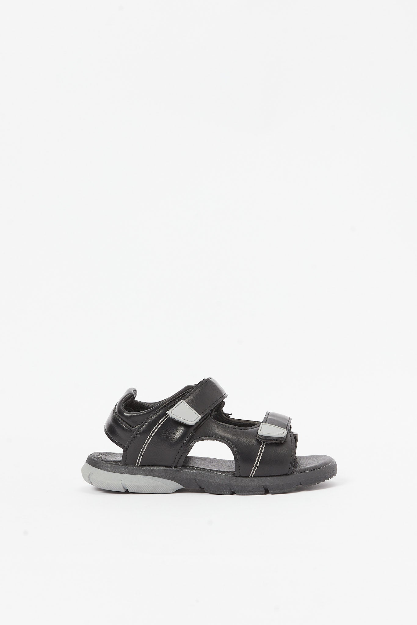 Redtag-Black-Sporty-Sandal-BSR-Sandals,-Category:Sandals,-Colour:Black,-Deals:New-In,-Filter:Boys-Footwear-(5-to-14-Yrs),-H1:FOO,-H2:BSR,-H3:SAF,-H4:SAN,-N/A,-New-In-BSR-FOO,-Non-Sale,-S23B,-Season:S23B,-Section:Boys-(0-to-14Yrs)-Senior-Boys-5 to 14 Years