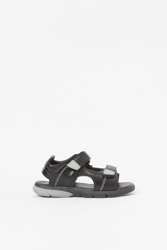 Redtag-Black-Sporty-Sandal-BSR-Sandals,-Category:Sandals,-Colour:Black,-Deals:New-In,-Filter:Boys-Footwear-(5-to-14-Yrs),-H1:FOO,-H2:BSR,-H3:SAF,-H4:SAN,-N/A,-New-In-BSR-FOO,-Non-Sale,-S23B,-Season:S23B,-Section:Boys-(0-to-14Yrs)-Senior-Boys-5 to 14 Years