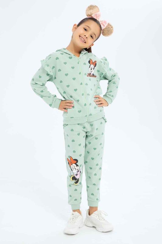 Redtag-Girls-Active-Minnie-Jogger-Set-Category:Jog-Sets,-CHA,-Colour:Mint,-Deals:New-In,-Dept:Girls,-Filter:Girls-(2-to-8-Yrs),-GIR-Jog-Sets,-New-In-GIR-APL,-Non-Sale,-Section:Girls-(0-to-14Yrs),-W22A-Girls-2 to 8 Years