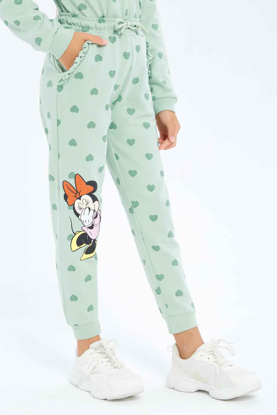 Redtag-Girls-Active-Minnie-Jogger-Set-Category:Jog-Sets,-CHA,-Colour:Mint,-Deals:New-In,-Dept:Girls,-Filter:Girls-(2-to-8-Yrs),-GIR-Jog-Sets,-New-In-GIR-APL,-Non-Sale,-Section:Girls-(0-to-14Yrs),-W22A-Girls-2 to 8 Years