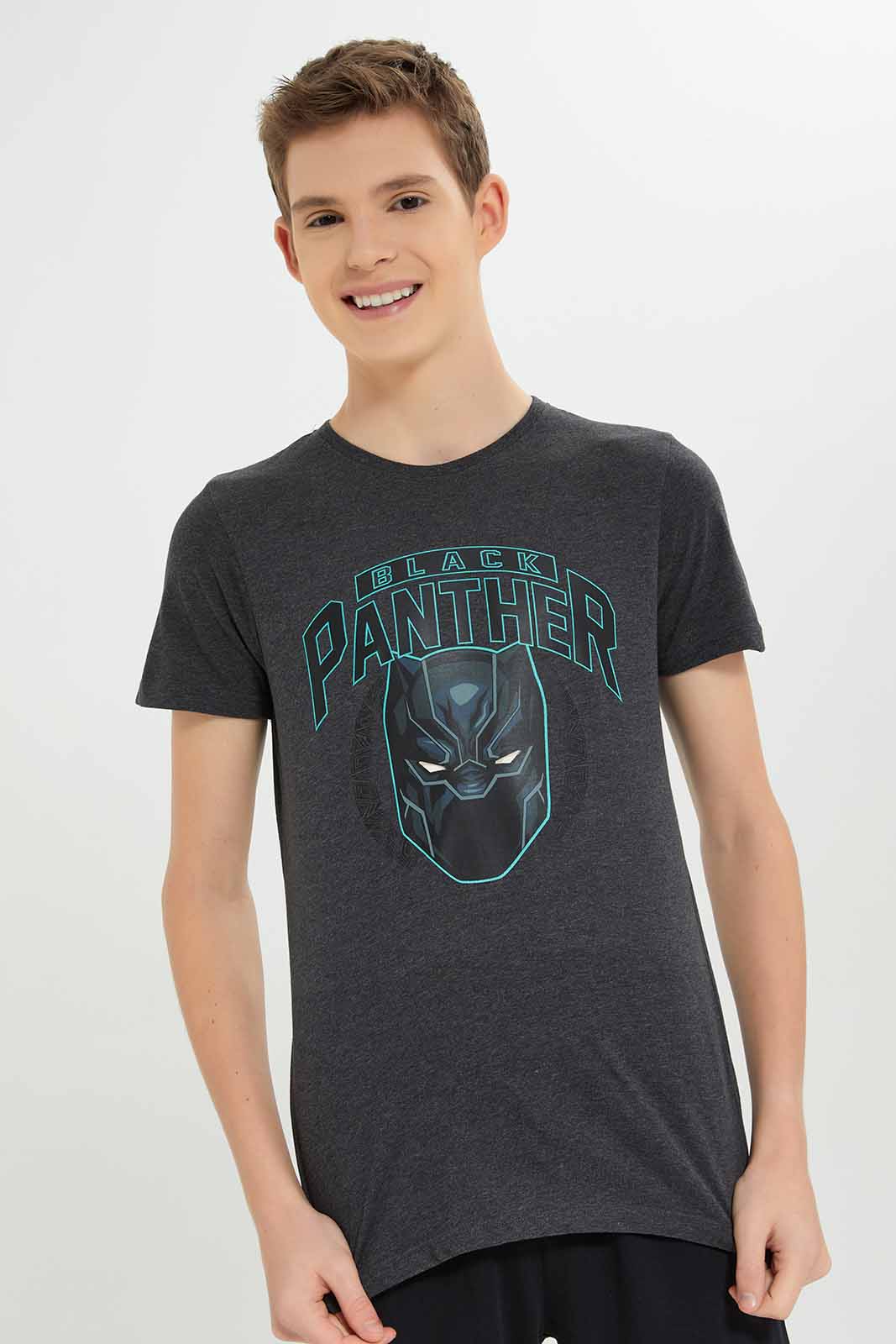 Redtag-Boys-Charcoal-Black-Panther-Nightsuit-BSR-Pyjama-Sets,-Category:Pyjama-Sets,-Colour:Charcoal,-Deals:New-In,-Dept:Boys,-Filter:Senior-Boys-(8-to-14-Yrs),-New-In-BSR-APL,-Non-Sale,-S23A,-Section:Boys-(0-to-14Yrs)-Senior-Boys-9 to 14 Years