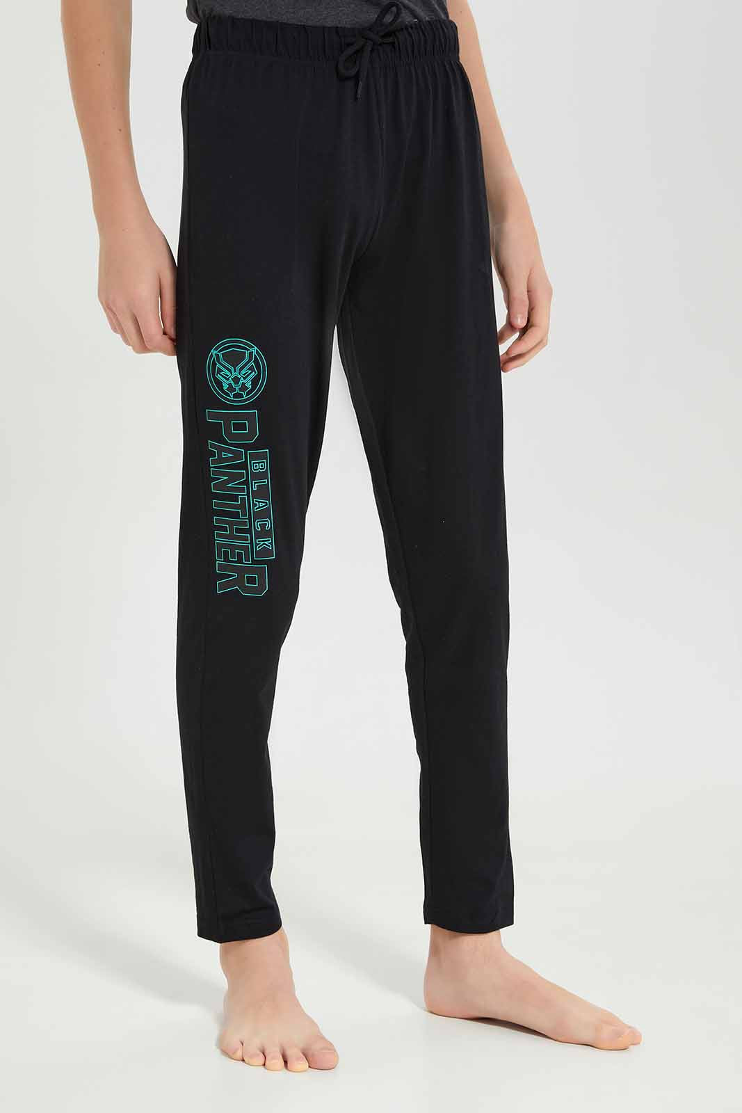 Redtag-Boys-Charcoal-Black-Panther-Nightsuit-BSR-Pyjama-Sets,-Category:Pyjama-Sets,-Colour:Charcoal,-Deals:New-In,-Dept:Boys,-Filter:Senior-Boys-(8-to-14-Yrs),-New-In-BSR-APL,-Non-Sale,-S23A,-Section:Boys-(0-to-14Yrs)-Senior-Boys-9 to 14 Years