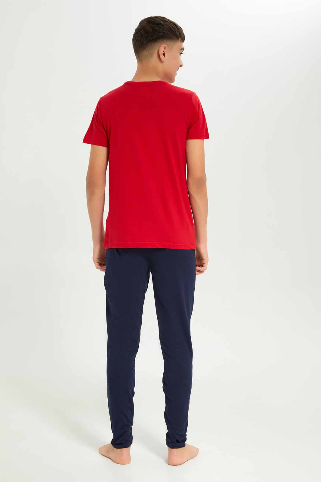 Redtag-Boys-Red-Deadpool-Nightsuit-BSR-Pyjama-Sets,-Category:Pyjama-Sets,-Colour:Red,-Deals:New-In,-Dept:Boys,-Filter:Senior-Boys-(8-to-14-Yrs),-New-In-BSR-APL,-Non-Sale,-S23A,-Section:Boys-(0-to-14Yrs)-Senior-Boys-9 to 14 Years