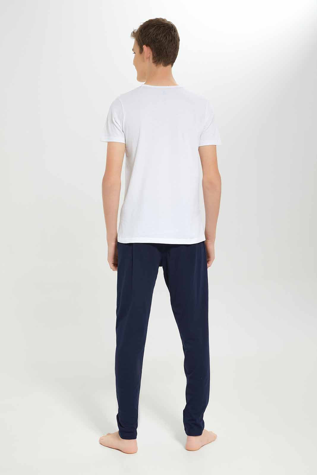 Redtag-Boys-White-Superman-Nightsuit-BSR-Pyjama-Sets,-Category:Pyjama-Sets,-CHA,-Colour:White,-Deals:New-In,-Dept:Boys,-Filter:Senior-Boys-(8-to-14-Yrs),-New-In-BSR-APL,-Non-Sale,-S23A,-Section:Boys-(0-to-14Yrs)-Senior-Boys-9 to 14 Years