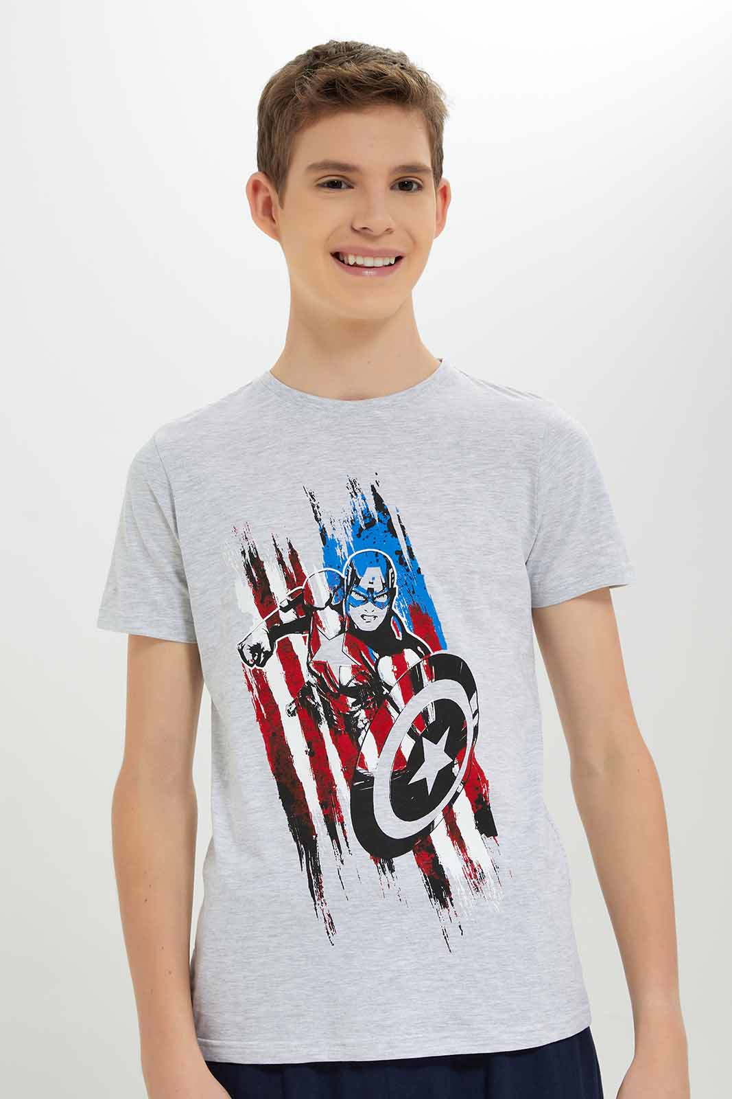 Redtag-Boys-White-Captain-America-Nightsuit-BSR-Pyjama-Sets,-Category:Pyjama-Sets,-Colour:White,-Deals:New-In,-Dept:Boys,-Filter:Senior-Boys-(8-to-14-Yrs),-New-In-BSR-APL,-Non-Sale,-S23A,-Section:Boys-(0-to-14Yrs)-Senior-Boys-9 to 14 Years