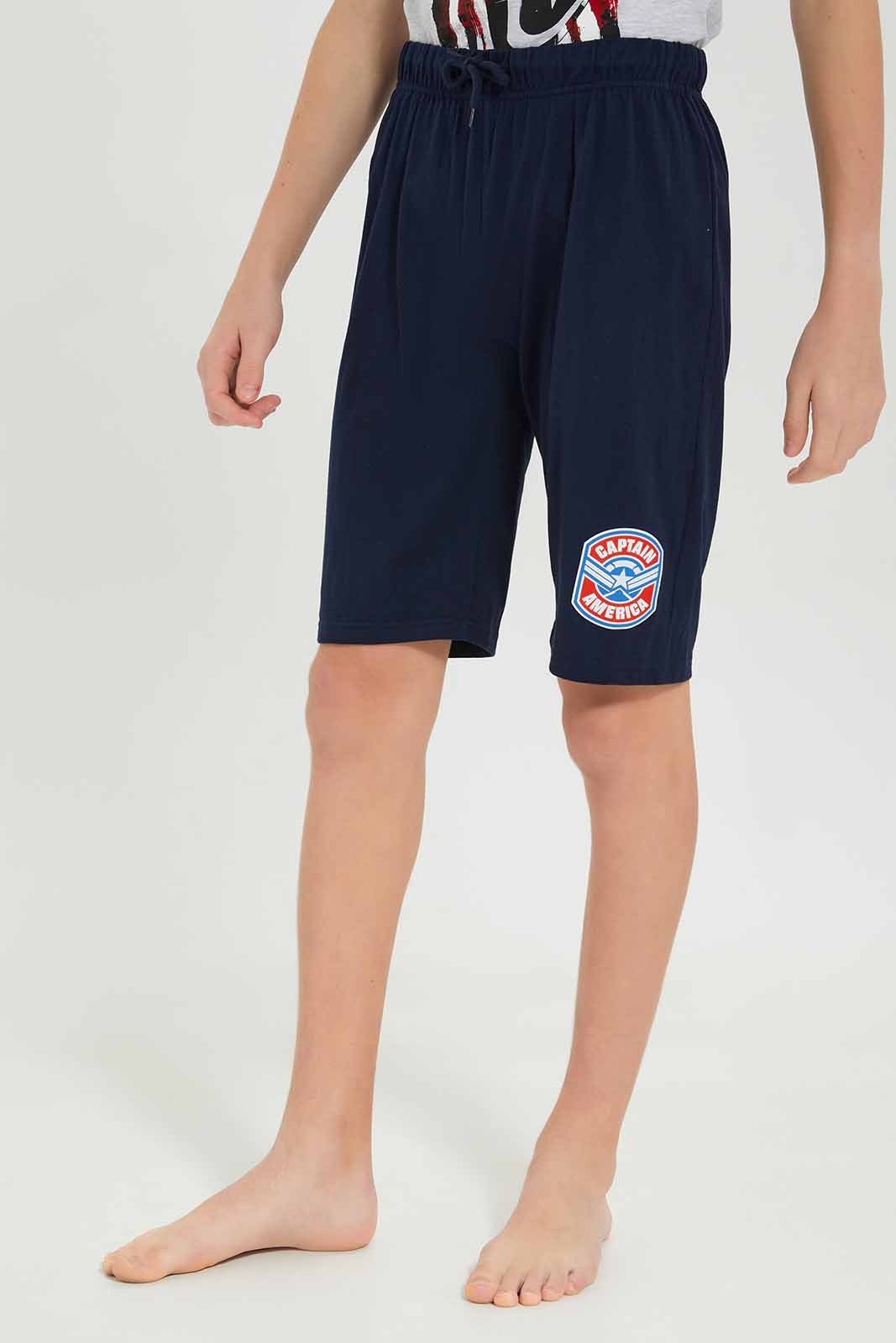 Redtag-Boys-White-Captain-America-Nightsuit-BSR-Pyjama-Sets,-Category:Pyjama-Sets,-Colour:White,-Deals:New-In,-Dept:Boys,-Filter:Senior-Boys-(8-to-14-Yrs),-New-In-BSR-APL,-Non-Sale,-S23A,-Section:Boys-(0-to-14Yrs)-Senior-Boys-9 to 14 Years