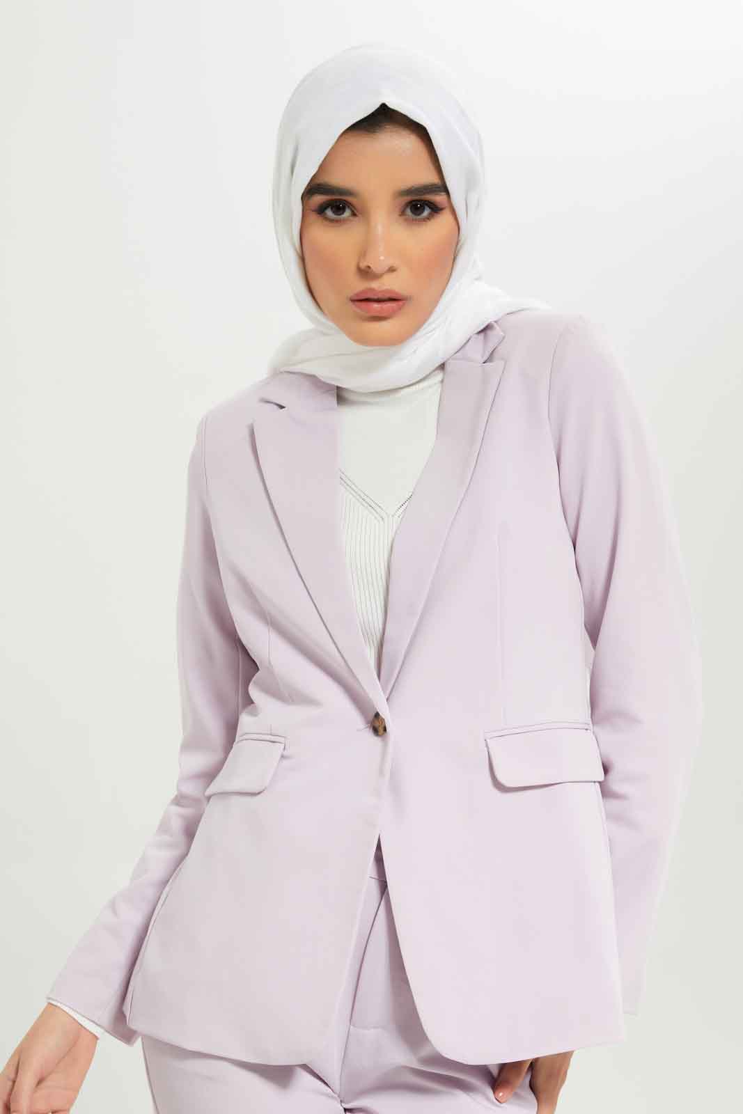 Redtag-Women-Lavender-Tailored-Jacket-Category:Jackets,-Colour:Lavender,-Deals:New-In,-Dept:Ladieswear,-Filter:Women's-Clothing,-LMC,-New-In-Women-APL,-Non-Sale,-S23A,-Section:Women,-Women-Jackets--