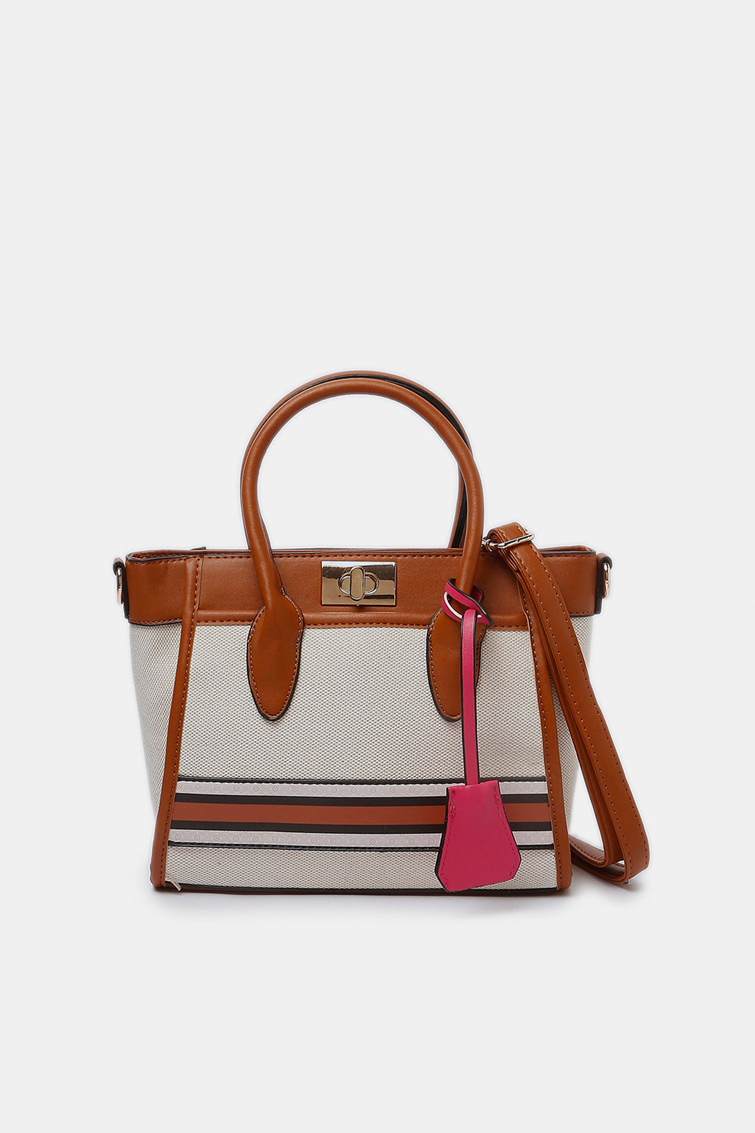 Redtag-Beige-Day-Bag-Category:Bags,-Colour:Beige,-Dept:Ladieswear,-Filter:Women's-Accessories,-New-In,-New-In-Women-ACC,-Non-Sale,-S23A,-Section:Women,-Women-Bags-Women-