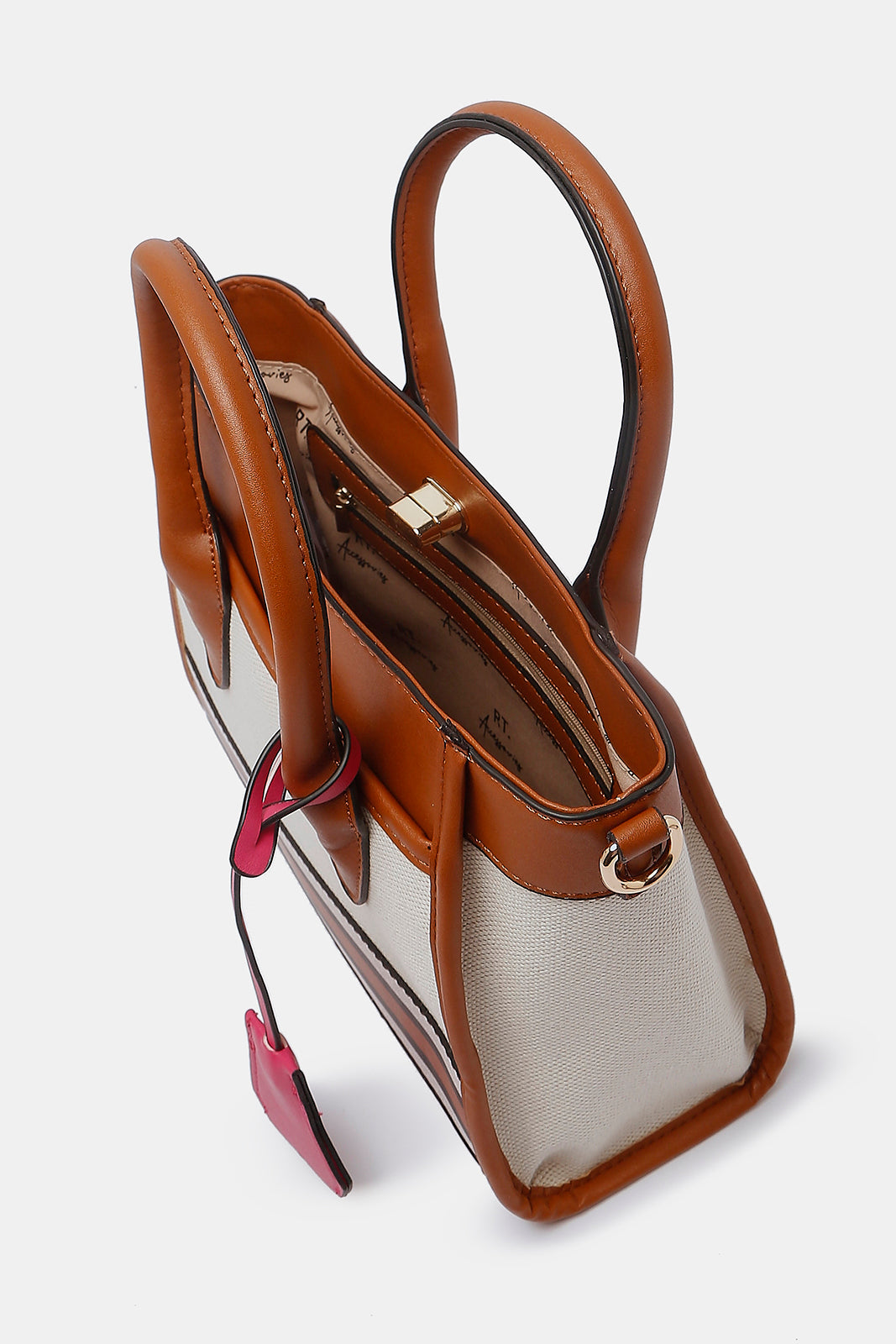 Redtag-Women-Beige-Embellished-Day-Bag-Category:Bags,-Colour:Beige,-Deals:New-In,-Dept:Ladieswear,-Filter:Women's-Accessories,-New-In,-New-In-Women-ACC,-Non-Sale,-S23A,-Section:Women,-Women-Bags-Women-