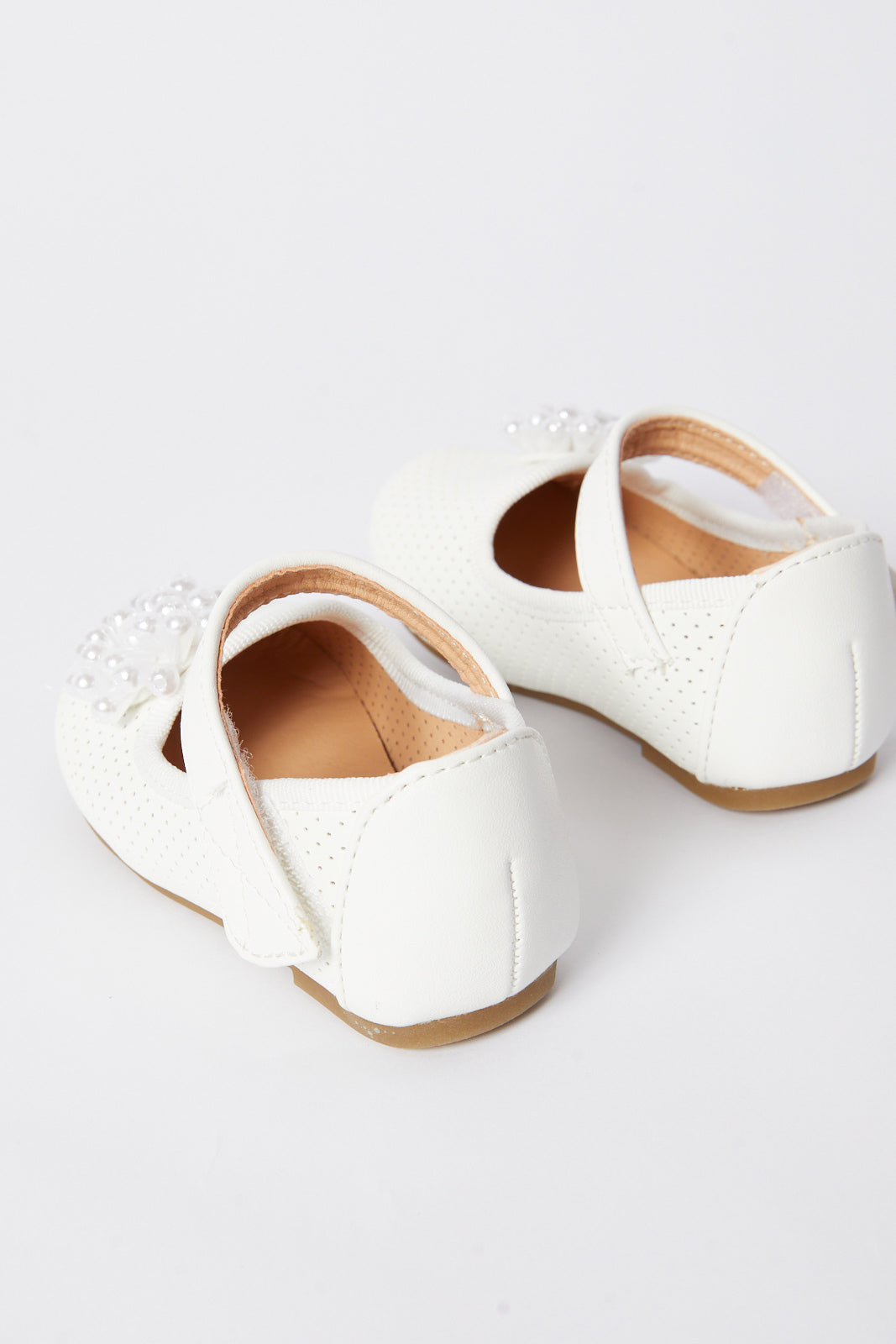 Redtag-White-Pearl-Trim-Ballerina
(Repeat)-Category:Shoes,-Colour:White,-Deals:New-In,-Filter:Girls-Footwear-(1-to-3-Yrs),-ING-Shoes,-N/A,-New-In-ING-FOO,-Non-Sale,-S23B,-Section:Girls-(0-to-14Yrs)-Infant-Girls-1 to 3 Years