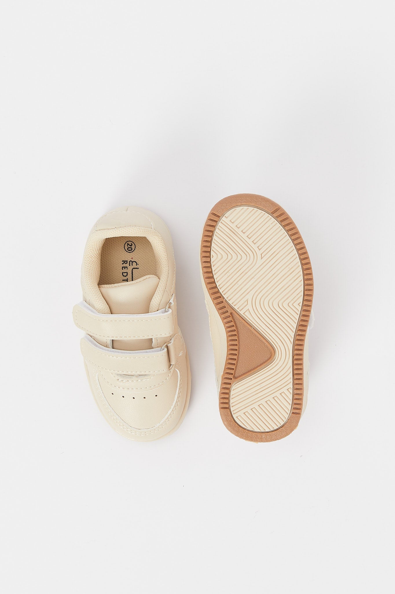 Redtag-Cream-Velcro-Strap-Sneaker-Category:Shoes,-Colour:Cream,-Deals:New-In,-Filter:Boys-Footwear-(1-to-3-Yrs),-H1:FOO,-H2:INB,-H3:SHO,-H4:CAH,-INB-Sandals,-New-In-INB-FOO,-Non-Sale,-RMD,-S23B,-Season:S23B,-Section:Boys-(0-to-14Yrs)-Infant-Boys-1 to 3 Years