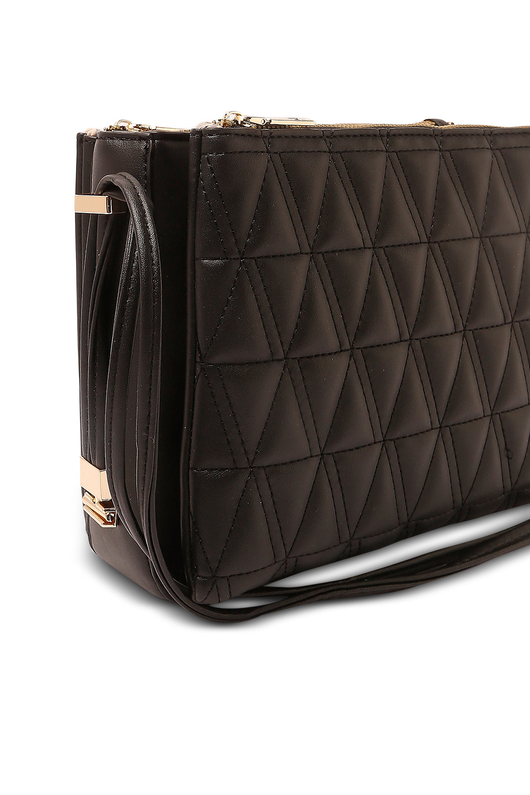 Redtag-Black-Quilting-Utility-Bag-Category:Bags,-Colour:Black,-Dept:Ladieswear,-Filter:Women's-Accessories,-New-In,-New-In-Women-ACC,-Non-Sale,-S23A,-Section:Women,-Women-Bags-Women-