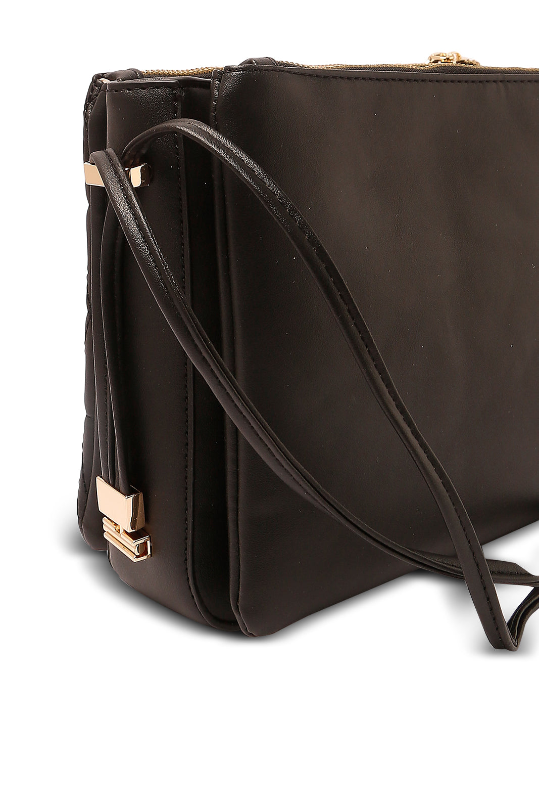 Redtag-Black-Quilting-Utility-Bag-Category:Bags,-Colour:Black,-Dept:Ladieswear,-Filter:Women's-Accessories,-New-In,-New-In-Women-ACC,-Non-Sale,-S23A,-Section:Women,-Women-Bags-Women-