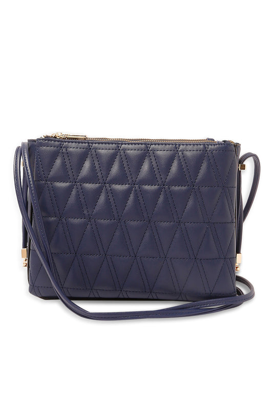 Redtag-Navy-Quilting-Utility-Bag-Category:Bags,-Colour:Navy,-Dept:Ladieswear,-Filter:Women's-Accessories,-New-In,-New-In-Women-ACC,-Non-Sale,-S23A,-Section:Women,-Women-Bags-Women-