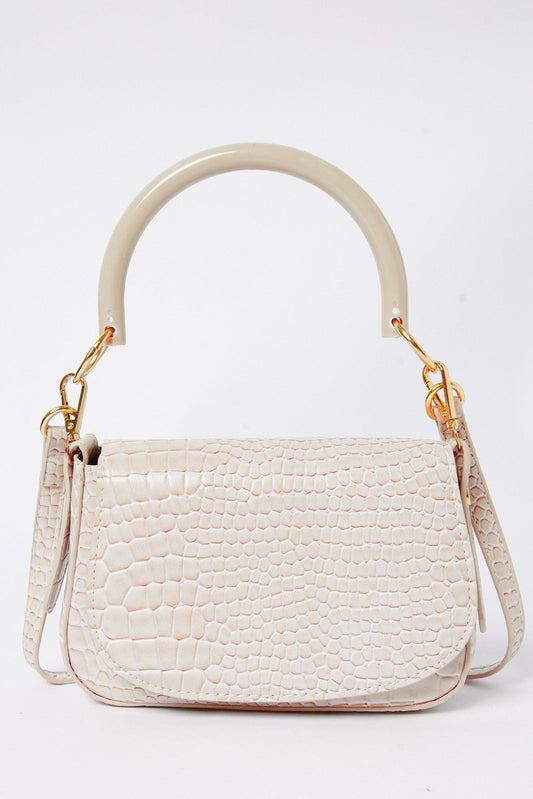 Redtag-White-Texture-Embellished-Crossbody-Bag-Category:Bags,-Colour:White,-Deals:New-In,-Dept:Ladieswear,-Filter:Women's-Accessories,-New-In,-New-In-Women-ACC,-Non-Sale,-S23A,-Section:Women,-Women-Bags-Women-