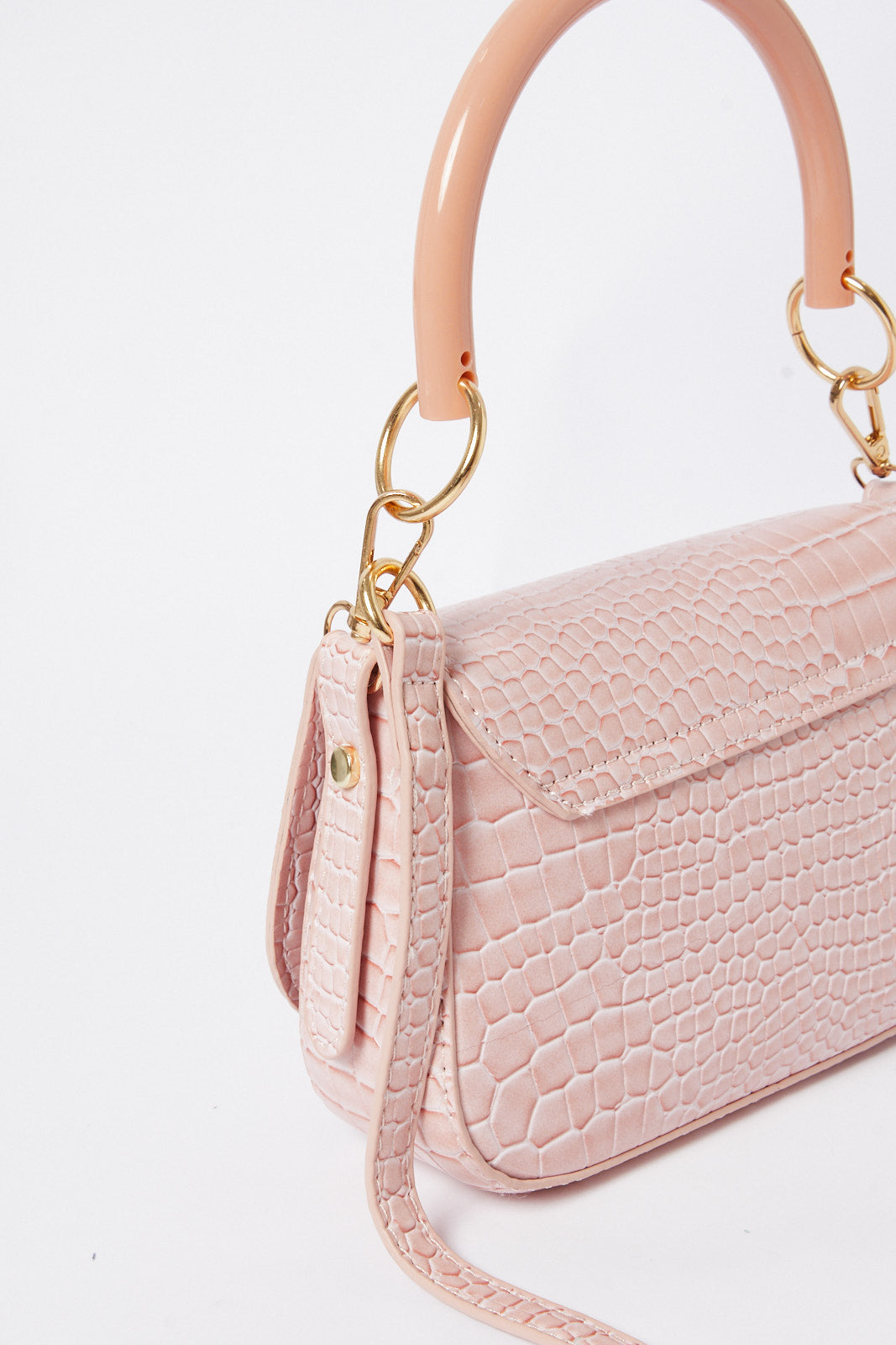 Redtag-Pale-Pink-Texture-Embellished-Crossbody-Bag-Category:Bags,-Colour:Pink,-Deals:New-In,-Dept:Ladieswear,-Filter:Women's-Accessories,-New-In,-New-In-Women-ACC,-Non-Sale,-S23A,-Section:Women,-Women-Bags-Women-