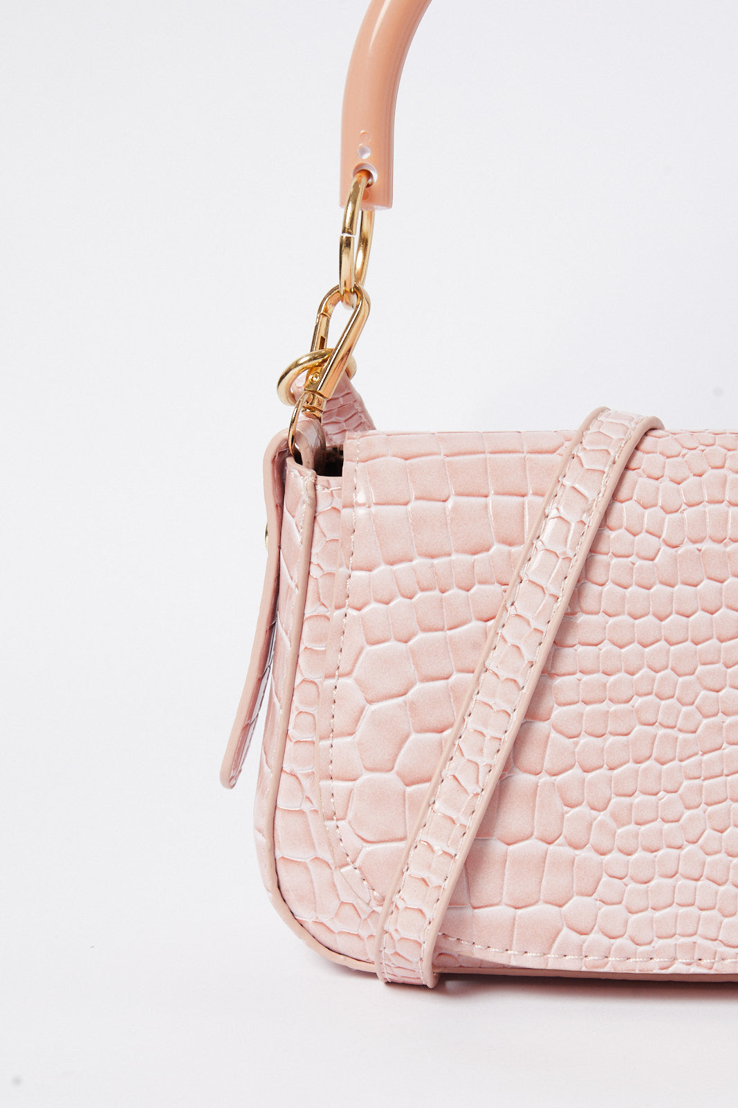 Redtag-Pale-Pink-Texture-Embellished-Crossbody-Bag-Category:Bags,-Colour:Pink,-Deals:New-In,-Dept:Ladieswear,-Filter:Women's-Accessories,-New-In,-New-In-Women-ACC,-Non-Sale,-S23A,-Section:Women,-Women-Bags-Women-