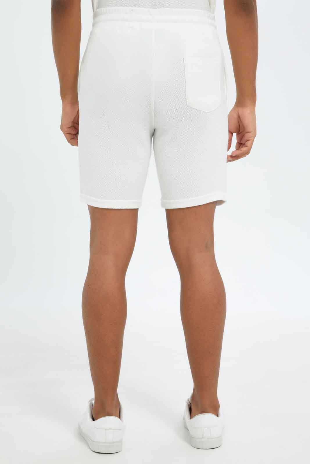 Redtag-Men-White-Lounge-Shorts-Category:Shorts,-Colour:White,-Deals:New-In,-Dept:Menswear,-Filter:Men's-Clothing,-Men-Shorts,-New-In-Men-APL,-Non-Sale,-S23B,-Section:Men-Men's-