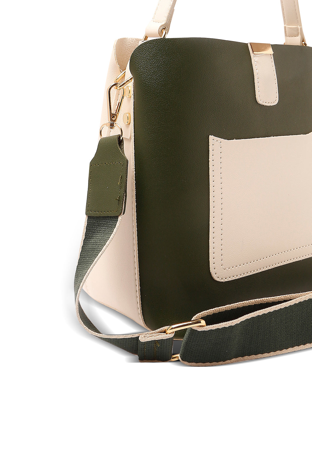 Redtag-Dark-Green-Embellished-Bucket-Bag-Category:Bags,-Colour:Olive,-Dept:Ladieswear,-Filter:Women's-Accessories,-New-In,-New-In-Women-ACC,-Non-Sale,-S23A,-Section:Women,-Women-Bags-Women-