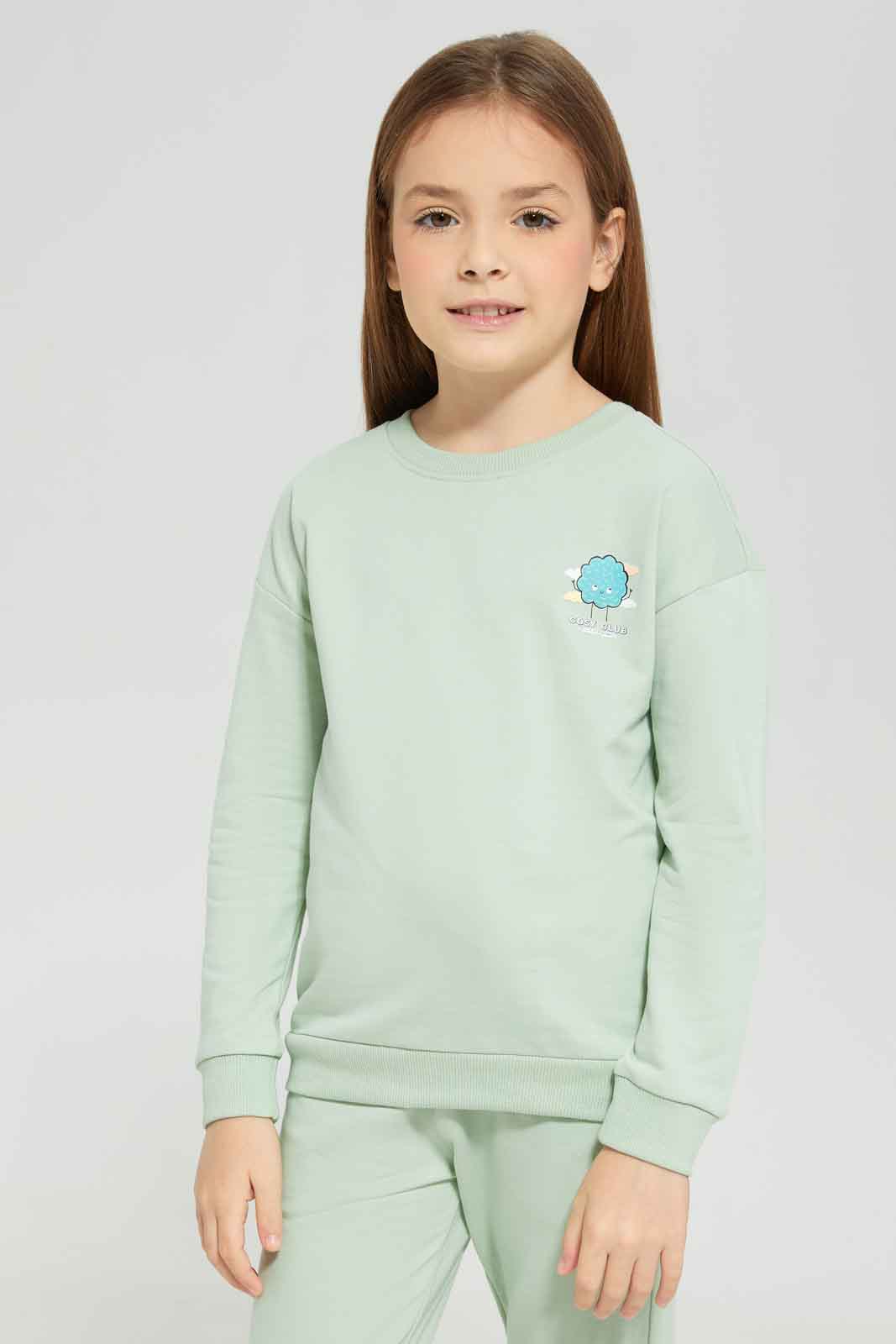 Redtag-Girls-Mint-Pull-On-Jog-Suit-Category:Jog-Sets,-Colour:Mint,-Deals:New-In,-Dept:Girls,-Filter:Girls-(2-to-8-Yrs),-GIR-Jog-Sets,-New-In-GIR-APL,-Non-Sale,-Section:Girls-(0-to-14Yrs),-W22A-Girls-2 to 8 Years