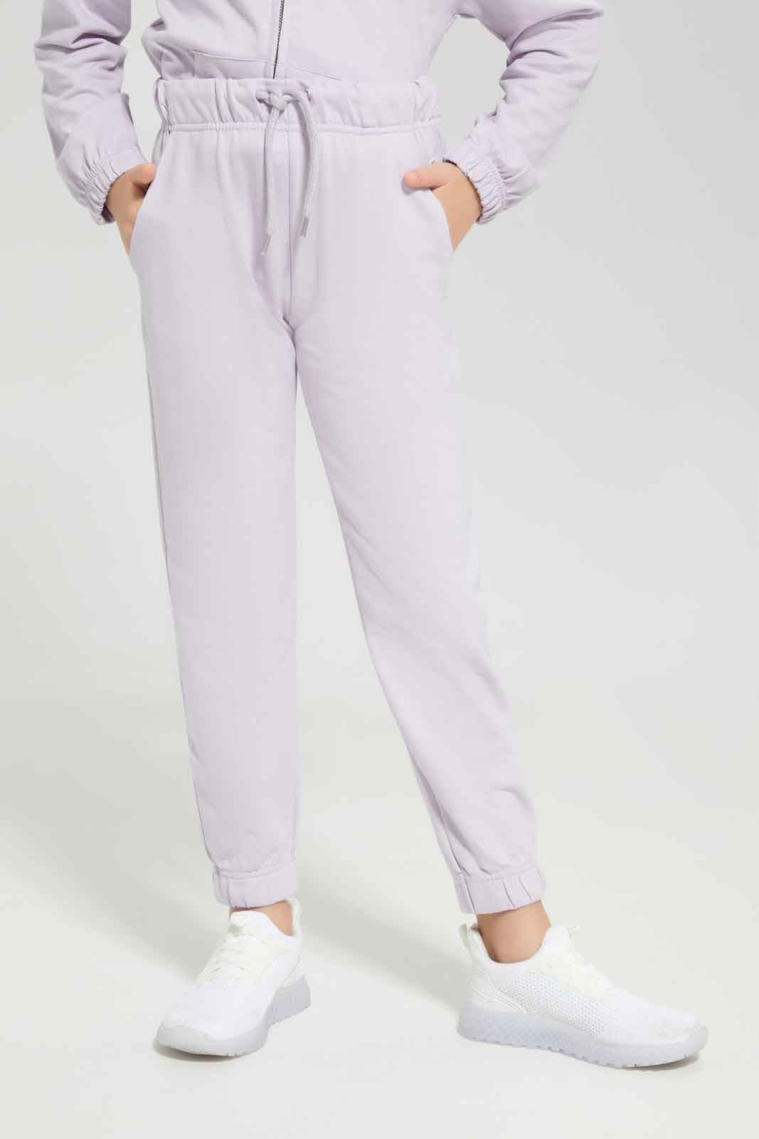 Redtag-Girls-Lilac-Hooded-Jogsuit-Category:Jog-Sets,-Colour:Lilac,-Deals:New-In,-Dept:Girls,-Filter:Girls-(2-to-8-Yrs),-GIR-Jog-Sets,-New-In-GIR-APL,-Non-Sale,-Section:Girls-(0-to-14Yrs),-W22A-Girls-2 to 8 Years