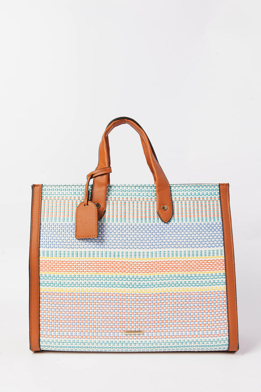 Redtag-Multi-Colour-Tote-Bag-Category:Bags,-Colour:Assorted,-Dept:Ladieswear,-Filter:Women's-Accessories,-New-In,-New-In-Women-ACC,-Non-Sale,-S23A,-Section:Women,-Women-Bags-Women-