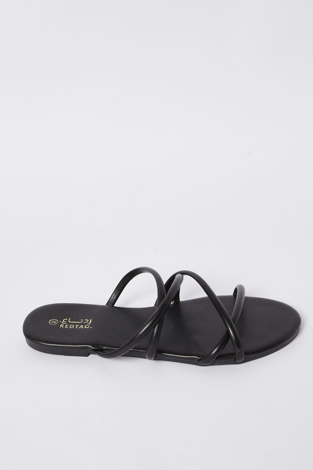 Redtag-Black-Strappy-Mule-Category:Sandals,-Colour:Black,-Deals:New-In,-Filter:Women's-Footwear,-LEC-Sandals,-N/A,-New-In-Women-FOO,-Non-Sale,-S23A,-Section:Women-Women's-