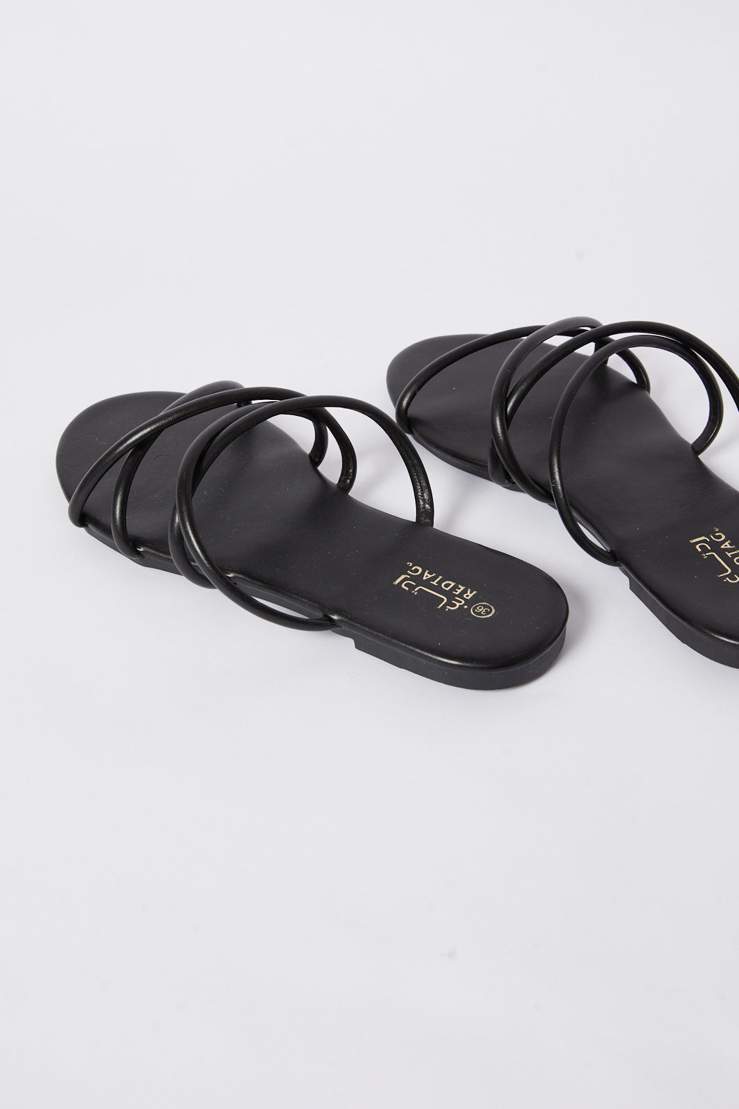Redtag-Black-Strappy-Mule-Category:Sandals,-Colour:Black,-Deals:New-In,-Filter:Women's-Footwear,-LEC-Sandals,-N/A,-New-In-Women-FOO,-Non-Sale,-S23A,-Section:Women-Women's-